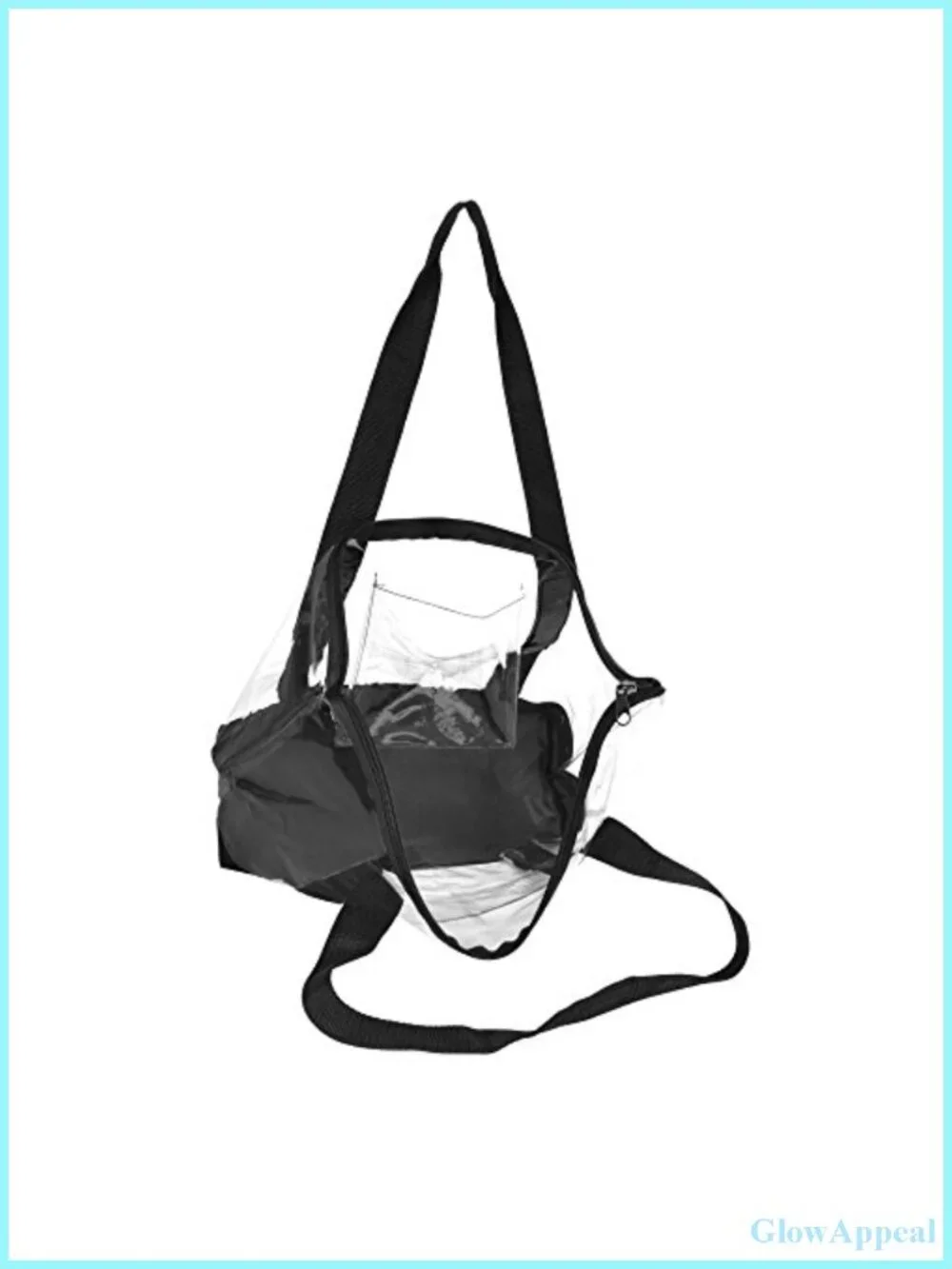 Clear PVC Tote Shoulder Bag Work Shopping Handbag Security Bag Women's